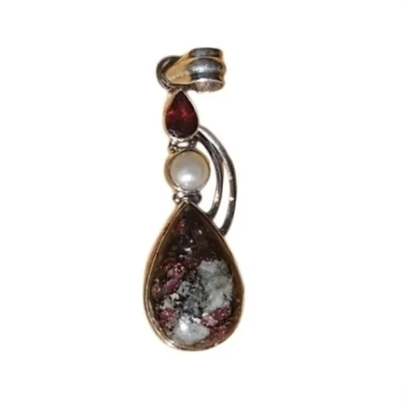 BUYER'S CHOICE.. Artisan Gemstone Silver Pendant. - Picture 4 of 10